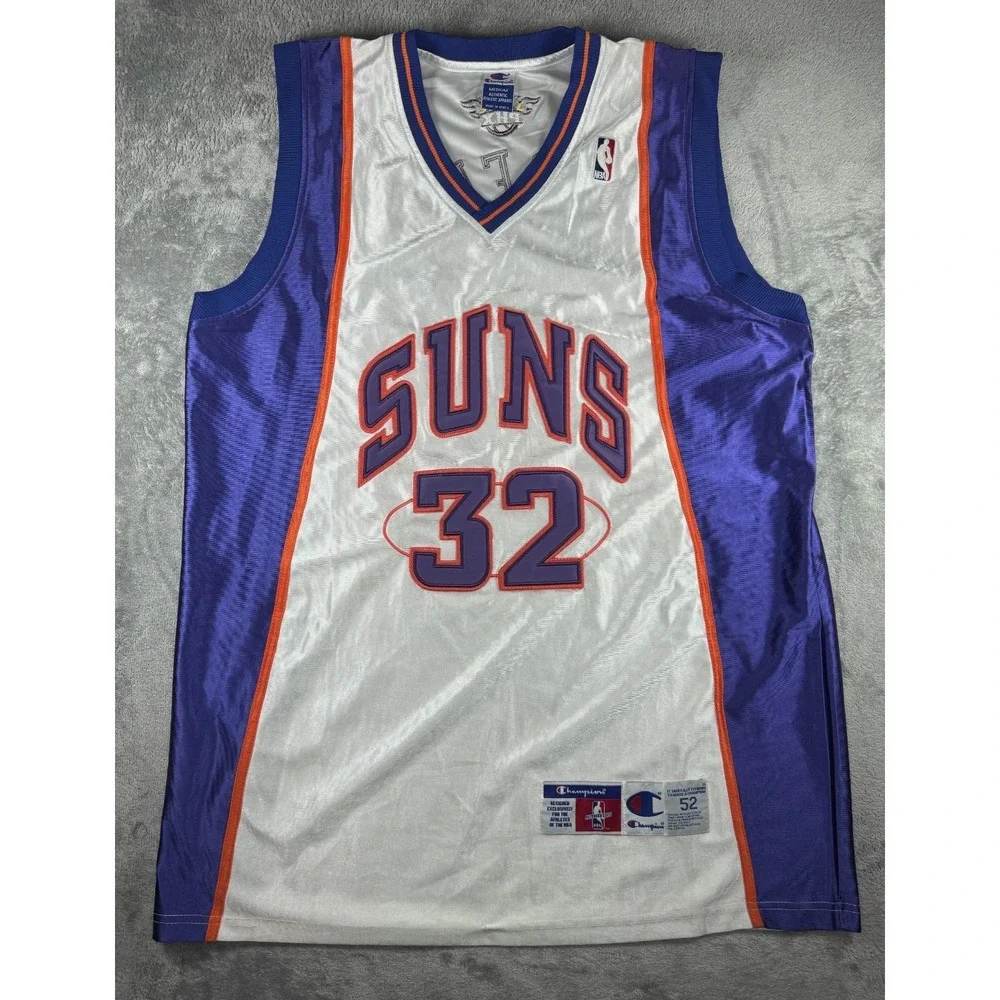 Phoenix Suns Amare Stoudemire #32 Champion Vintage NBA Jersey White Size 52